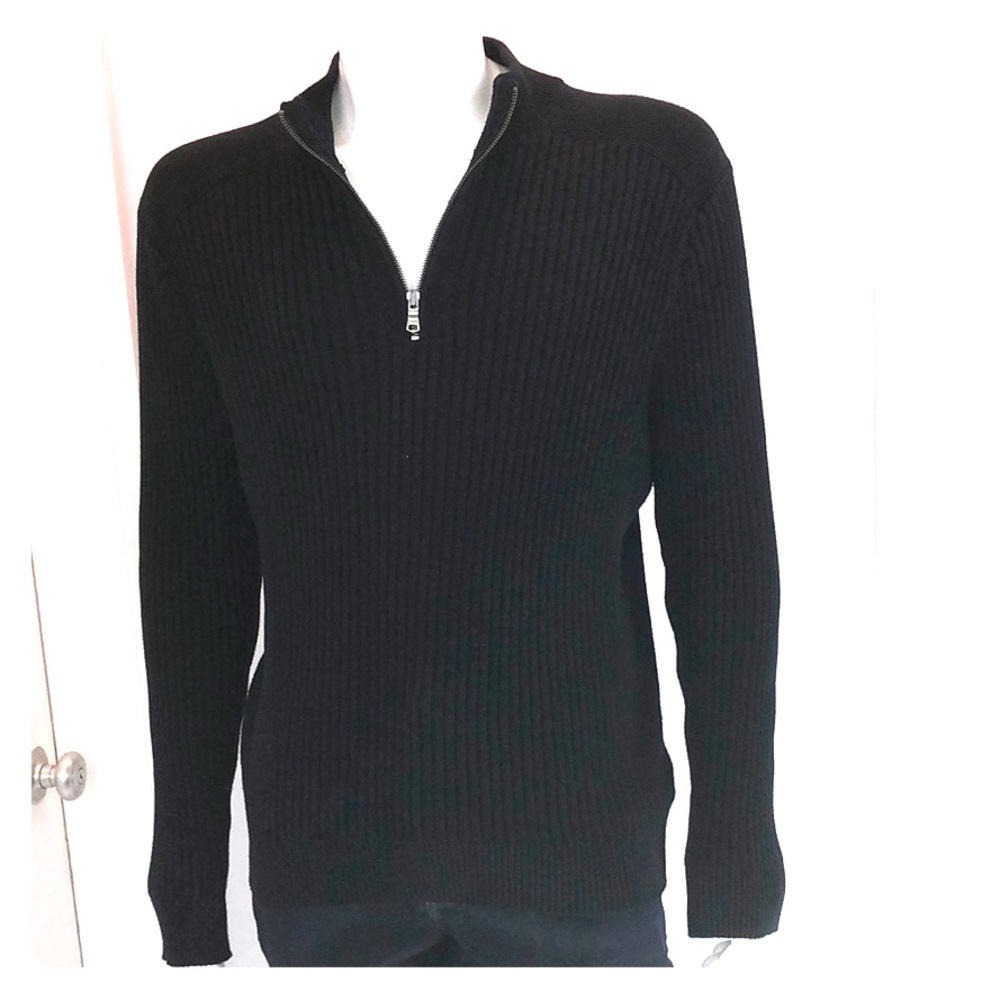 Men’s Express Ribbed Mock Neck Sweater w/zipper XL. Make an offer!